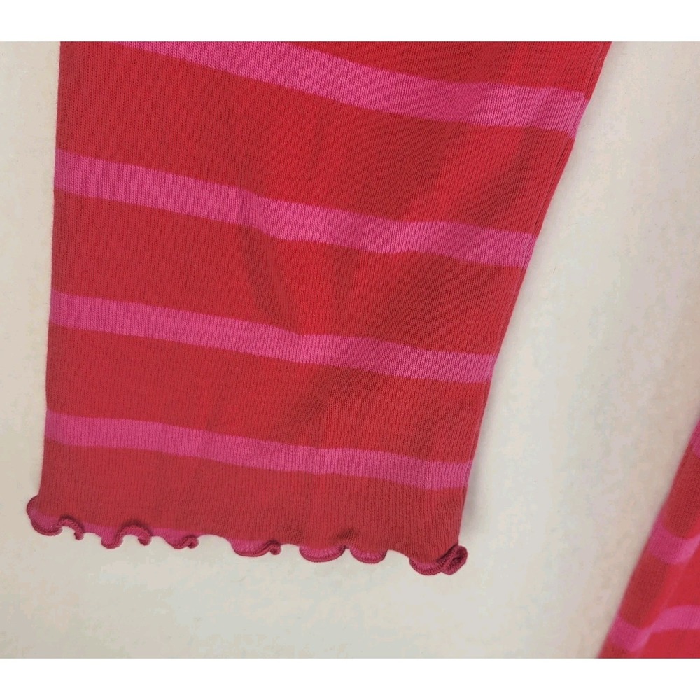 Victoria's Secret Rhinestone Logo Striped Sleepshirt Pink Women's M Y2K McBling - Picture 4 of 8